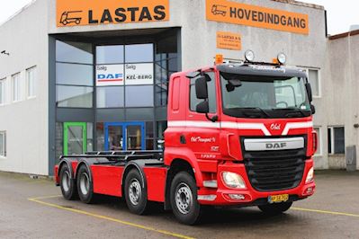 Lastas Trucks Danmark A/S leverer DAF CF 510 FAD Sleeper Cap m. hejs til Obel Transport A/S