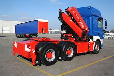 Lastas Trucks Danmark A/S leverer DAF CF 510 FTT med kran Fassi F360DXp til Vognmandsfirmaet Carsten Holm Jensen