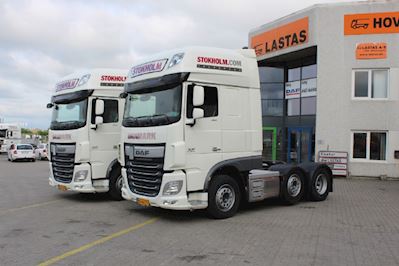 Lastas Trucks Danmark A/S har leveret to DAF XF 510 FTG SSC AS-Tronic til Stokholm Transport A/S